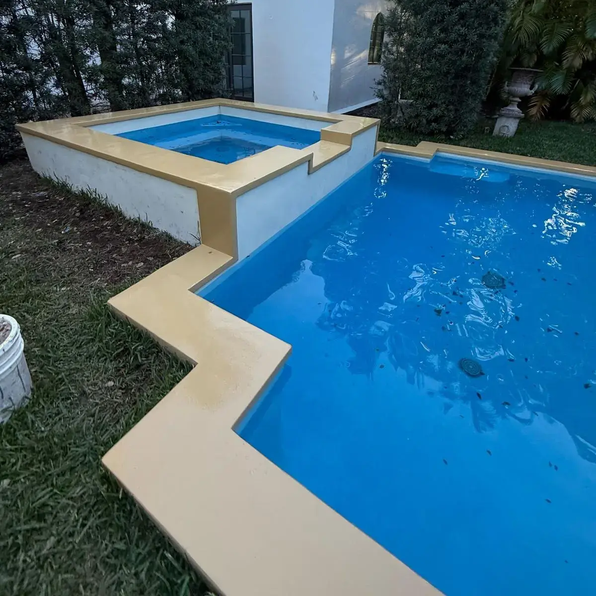 Pool Transformation with TERRAZZO GraniTech Plaster after 1
