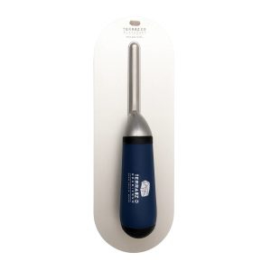 Terrazzo Granitech rounded edge INOX pool trowel with flexible short shank, no black marks.